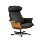 High Back Timeout Reclining Chair & Stool in Leather, Fantasy Leather Fantasy Cement / Oak Stained Oak / Aluminium,Fantasy Cement / Oak Stained Oak / Black,Fantasy Cement / Black Stained Oak / Aluminium,Fantasy Cement / Black Stained Oak / Black,Fantasy Cement / Walnut Stained Oak / Aluminium,Fantasy Cement / Walnut Stained Oak / Black,Fantasy Cement / Untreated Oak / Aluminium,Fantasy Cement / Untreated Oak / Black,Fantasy Congnac / Oak Stained Oak / Aluminium,Fantasy Congnac / Oak Stained Oak / Black,Fant