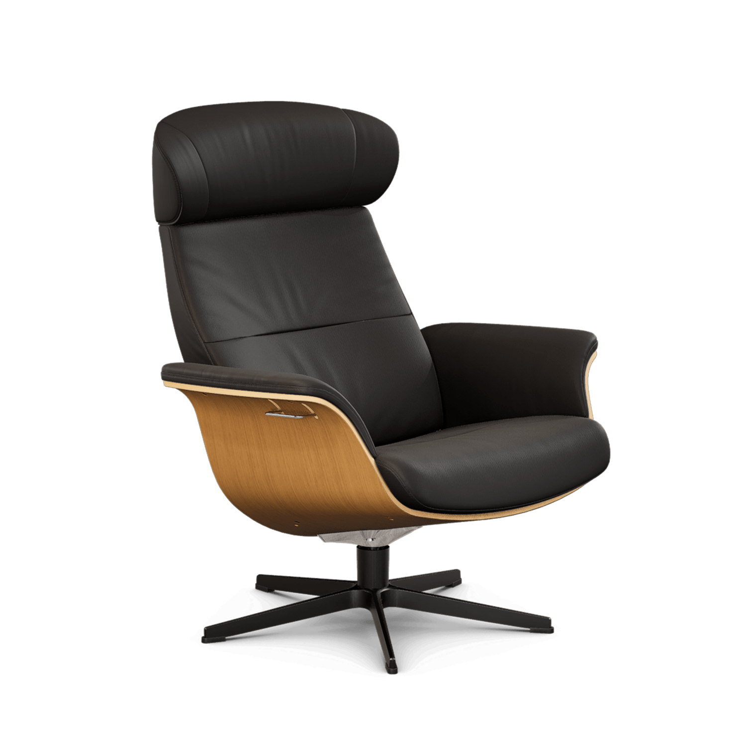 High Back Timeout Reclining Chair & Stool in Leather, Fantasy Leather Fantasy Cement / Oak Stained Oak / Aluminium,Fantasy Cement / Oak Stained Oak / Black,Fantasy Cement / Black Stained Oak / Aluminium,Fantasy Cement / Black Stained Oak / Black,Fantasy Cement / Walnut Stained Oak / Aluminium,Fantasy Cement / Walnut Stained Oak / Black,Fantasy Cement / Untreated Oak / Aluminium,Fantasy Cement / Untreated Oak / Black,Fantasy Congnac / Oak Stained Oak / Aluminium,Fantasy Congnac / Oak Stained Oak / Black,Fant