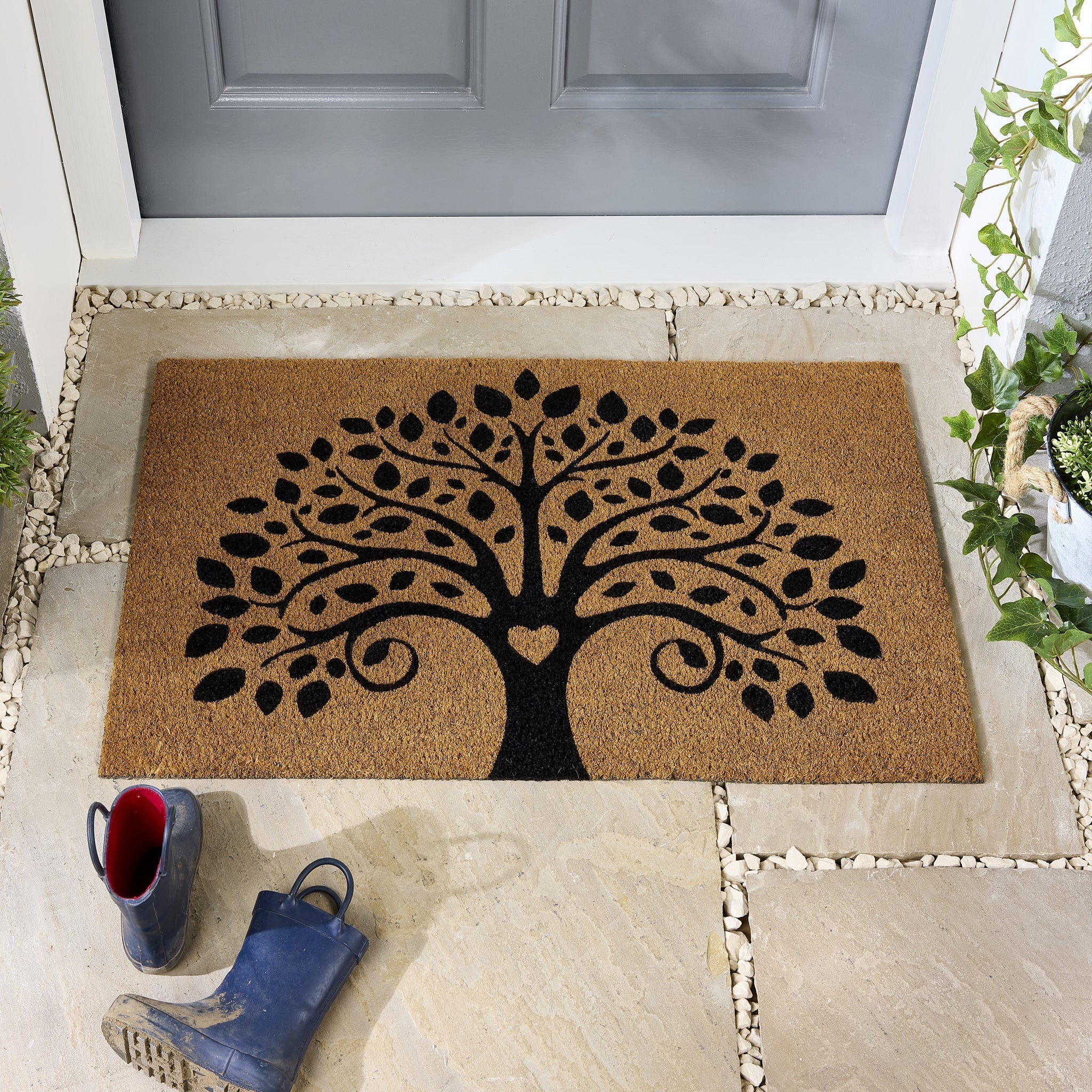 Tree of Life Coir Door Mat