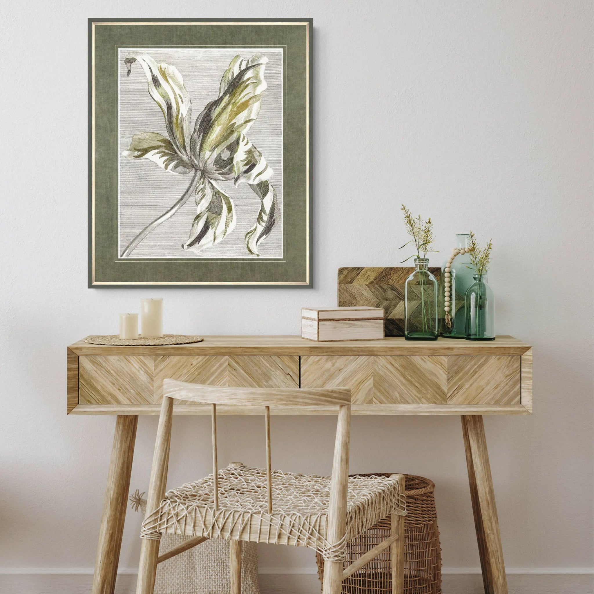 Tulip Bloom Framed Art