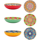 Tuscan Mandela Ceramic Bowl, Large Bright