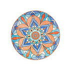 Tuscan Mandela Ceramic Bowl, Large Bright,Pastel