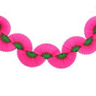 Two-Tone Fan Garland, Fuchsia & Green