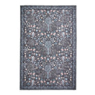 Versailles Washable Rug, Black/Blue 61 x 230cm runner,122 x 170cm,152 x 230cm,180 x 270cm