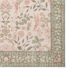 Versailles Washable Rug, Neutral Beige/Green 61 x 230cm runner,122 x 170cm,152 x 230cm,180 x 270cm