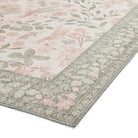 Versailles Washable Rug, Neutral Beige/Green 61 x 230cm runner,122 x 170cm,152 x 230cm,180 x 270cm