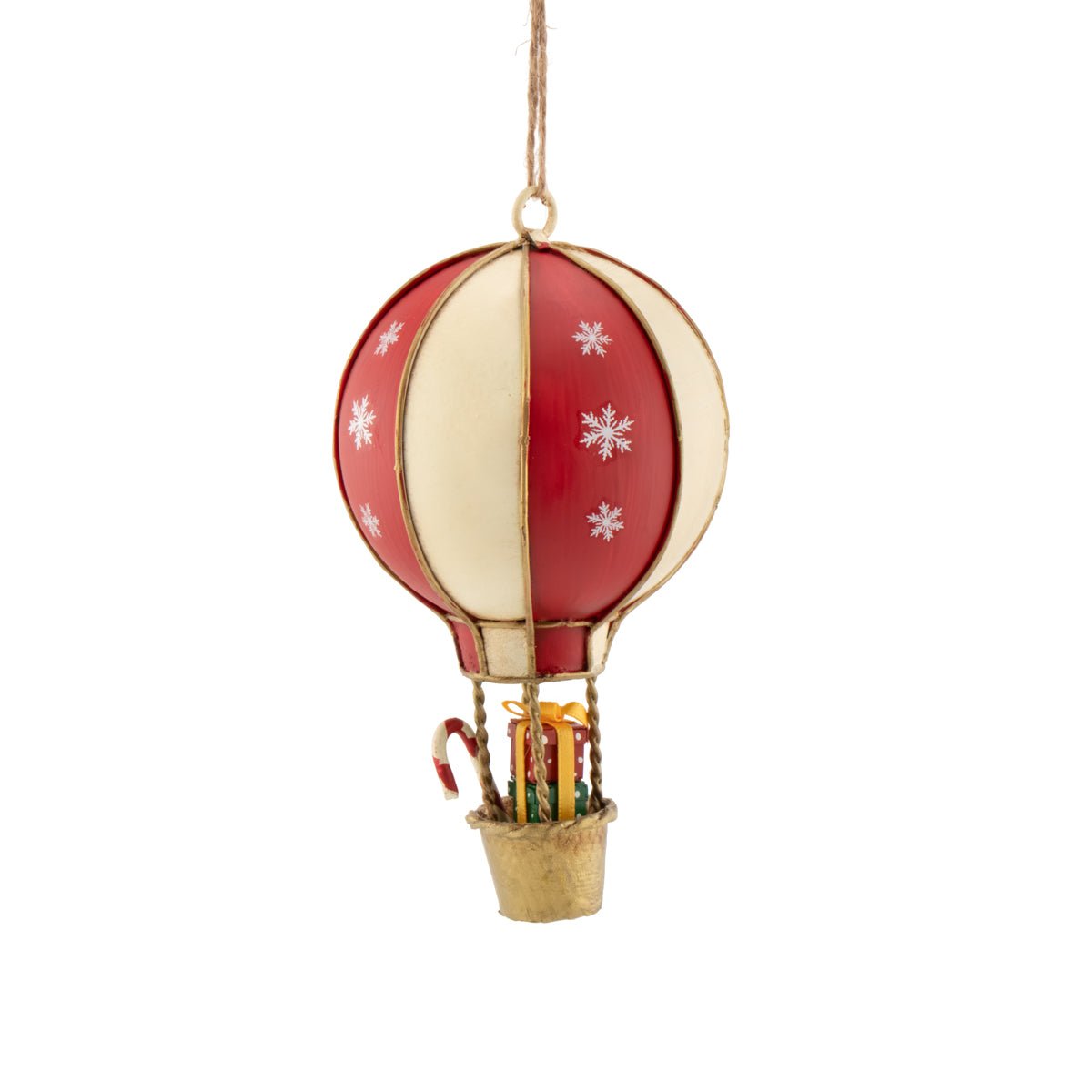 Vintage Hot Air Balloon Metal Decoration - Angela Reed - Christmas Decorations