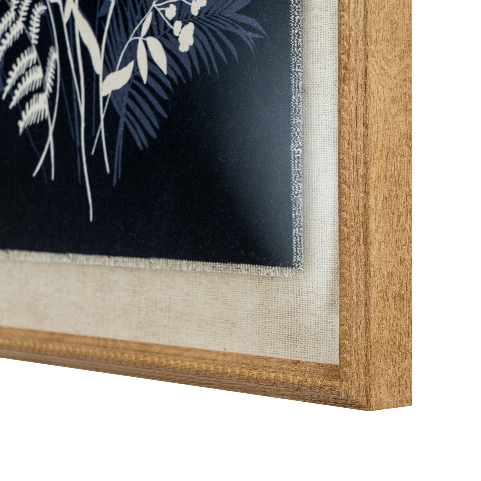 Vintage Style Meadow Print in Wooden Frame