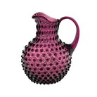 Violet Glass Hobnail Jug