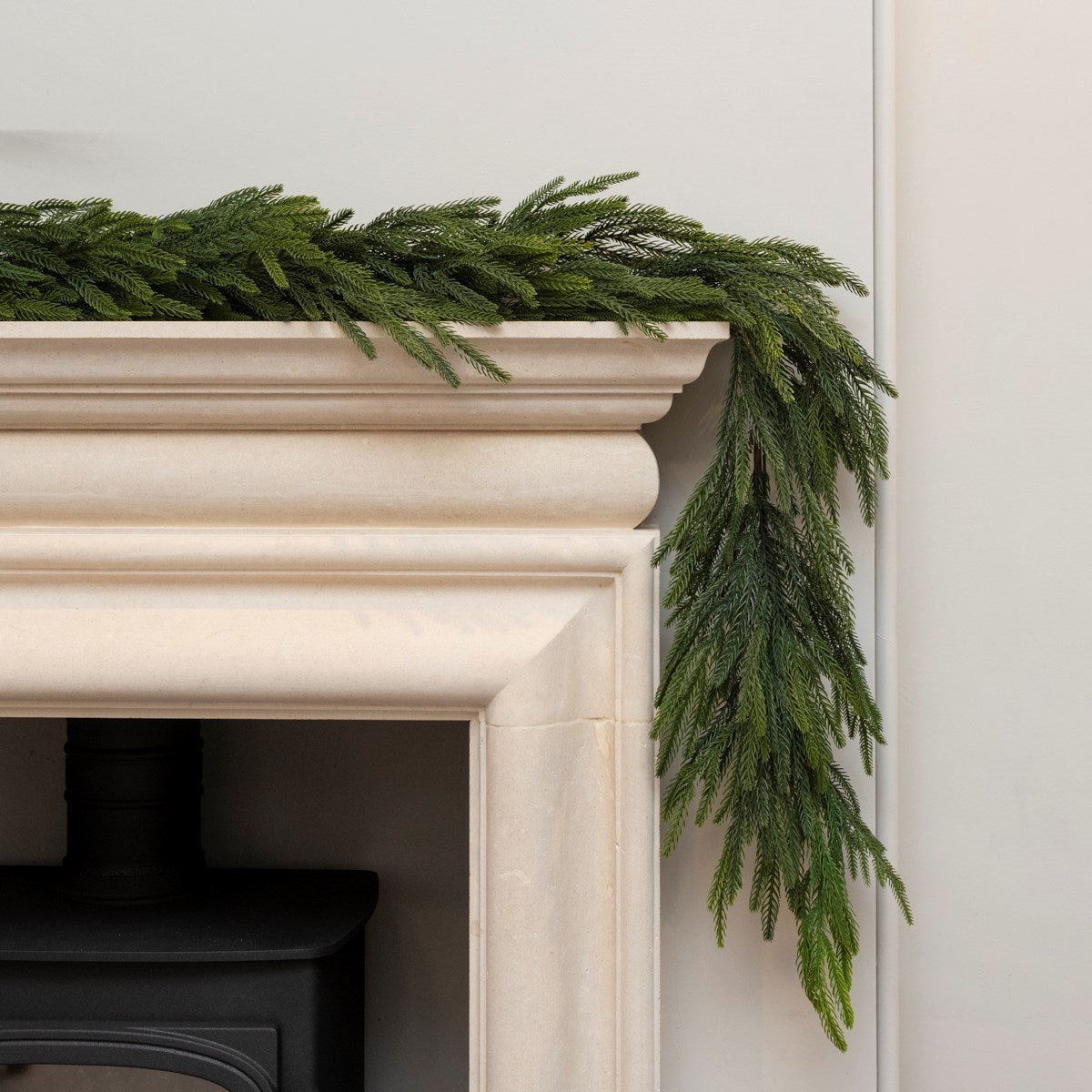 Waxed Pine Garland 180cm - Angela Reed - Christmas Decorations