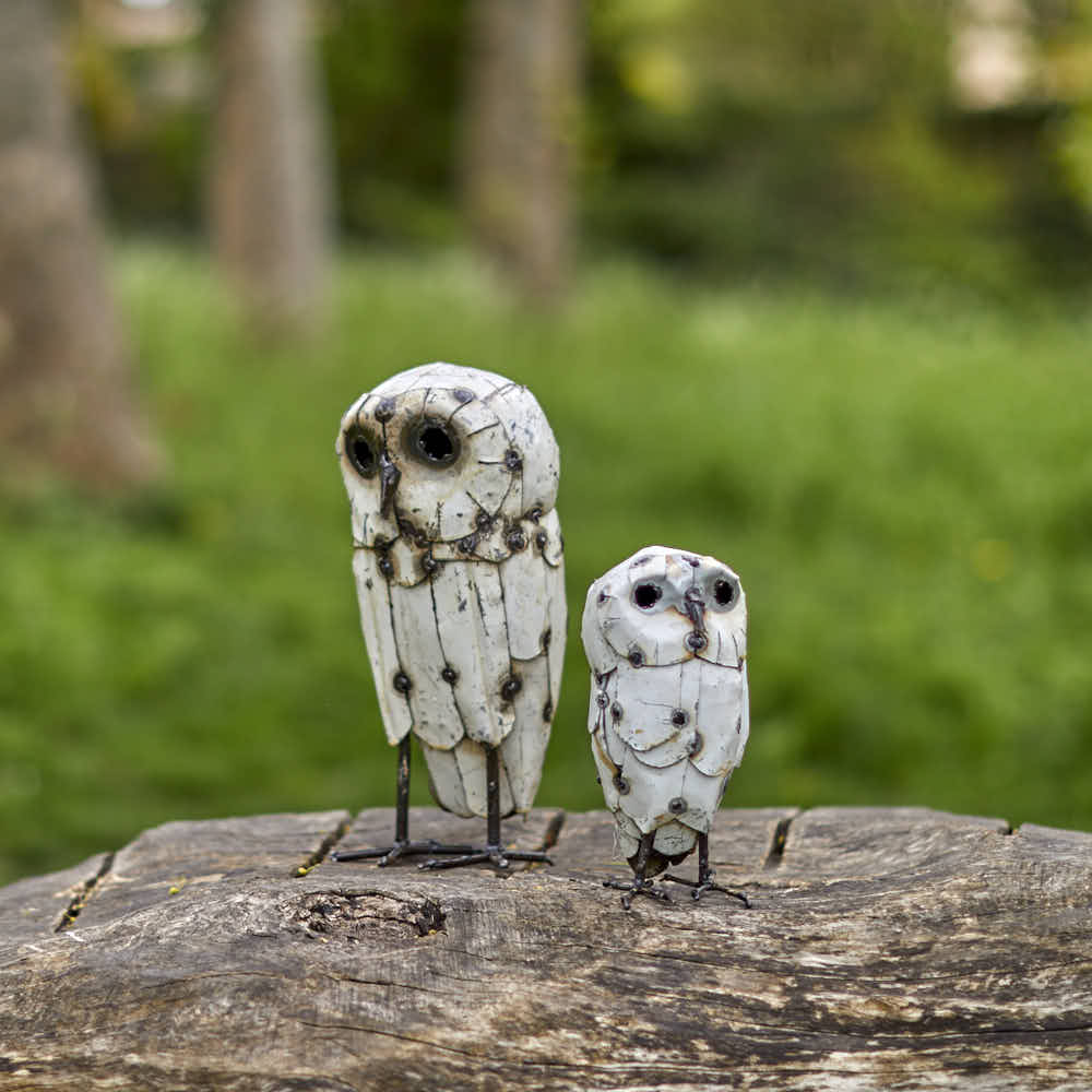 White Owl Recycled Metal, Large