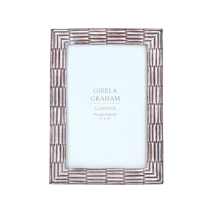 White Wash Groove Photo Frame 4 x 6"