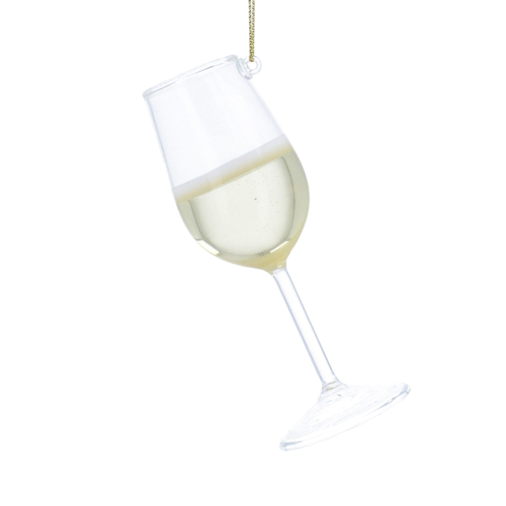 White Wine Glass Bauble - Angela Reed - Christmas Decorations