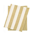 Wide Stripe Tea Towel, Honeydew