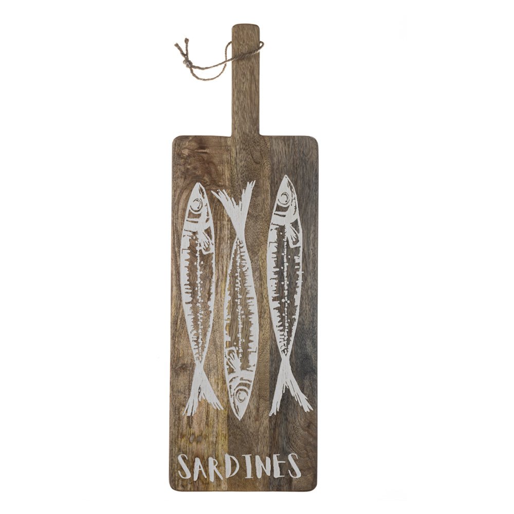 Wooden Sardine Serving Board, Large