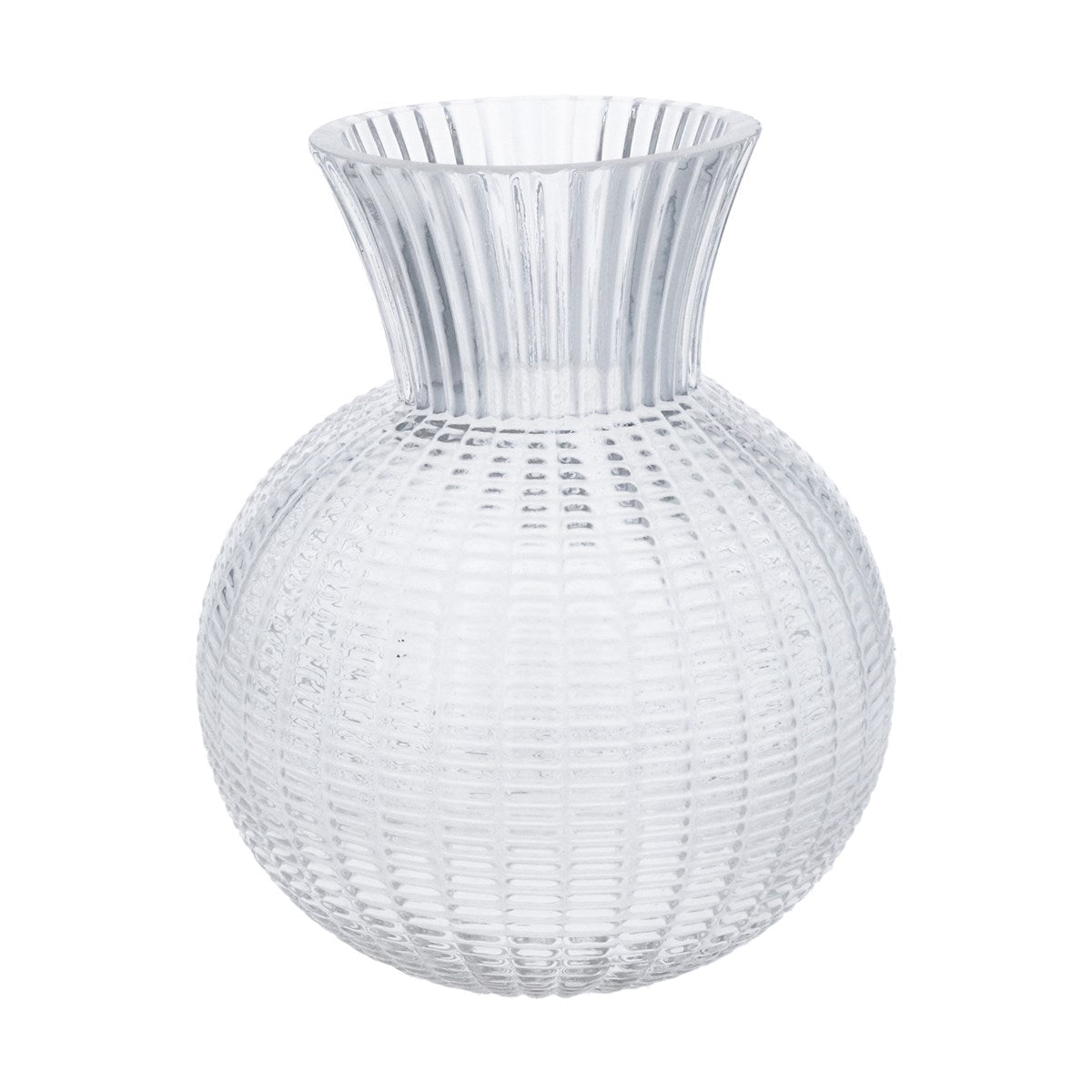 Woven Ball Vase, Clear Large
