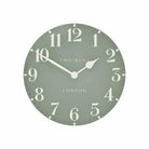12" Arabic Clock, Seagrass