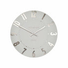 12" Mulberry Wall Clock, Silver Cloud