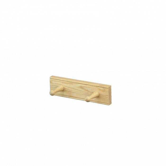 2 Hook Pegrail, Oak