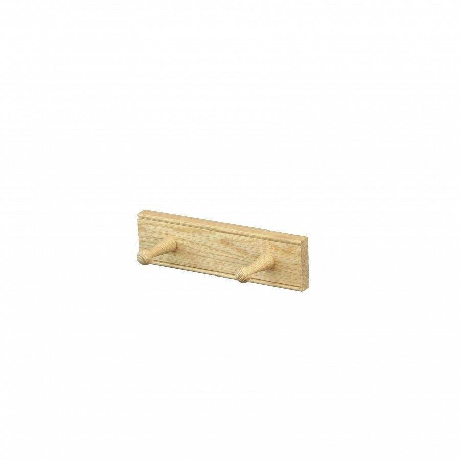 2 Hook Pegrail, Oak