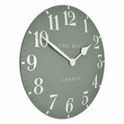 20" Arabic Clock, Seagrass