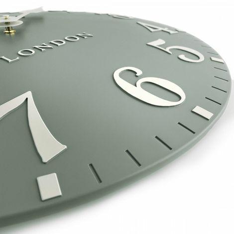 20" Arabic Clock, Seagrass