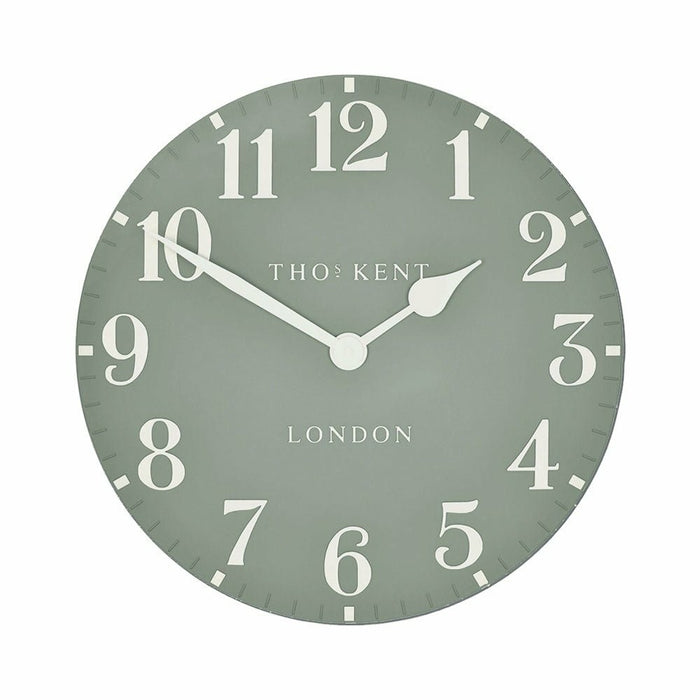20" Arabic Clock, Seagrass