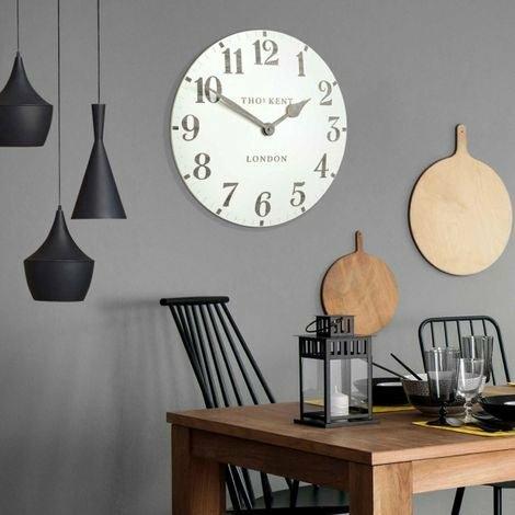 20" Arabic Wall Clock, Limestone
