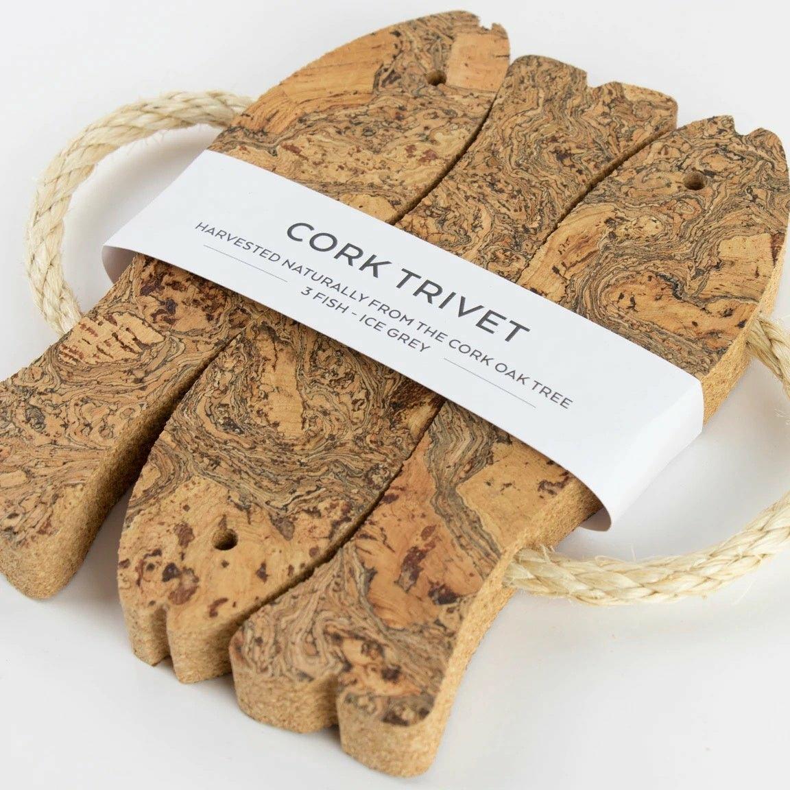 3 Fish Cork Trivet
