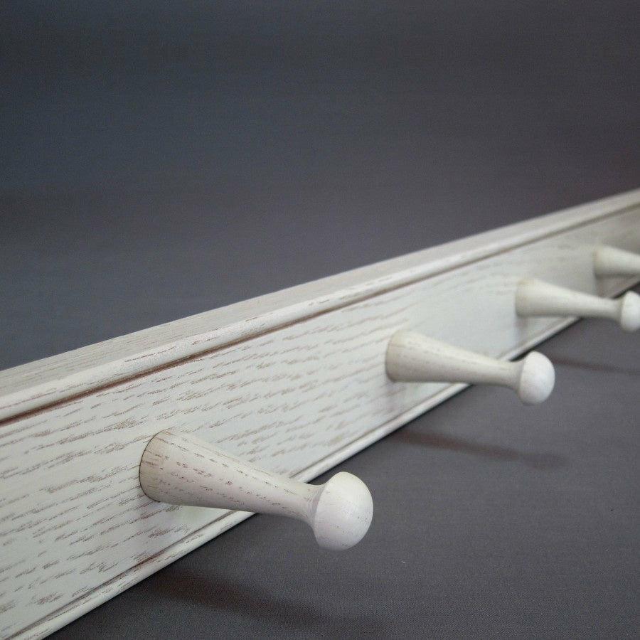 4 Hook Pegrail, White