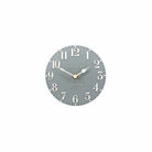 6" Arabic Mantel Clock, Flax Blue