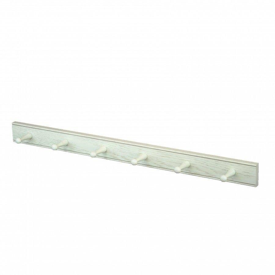 6 Hook Pegrail, White