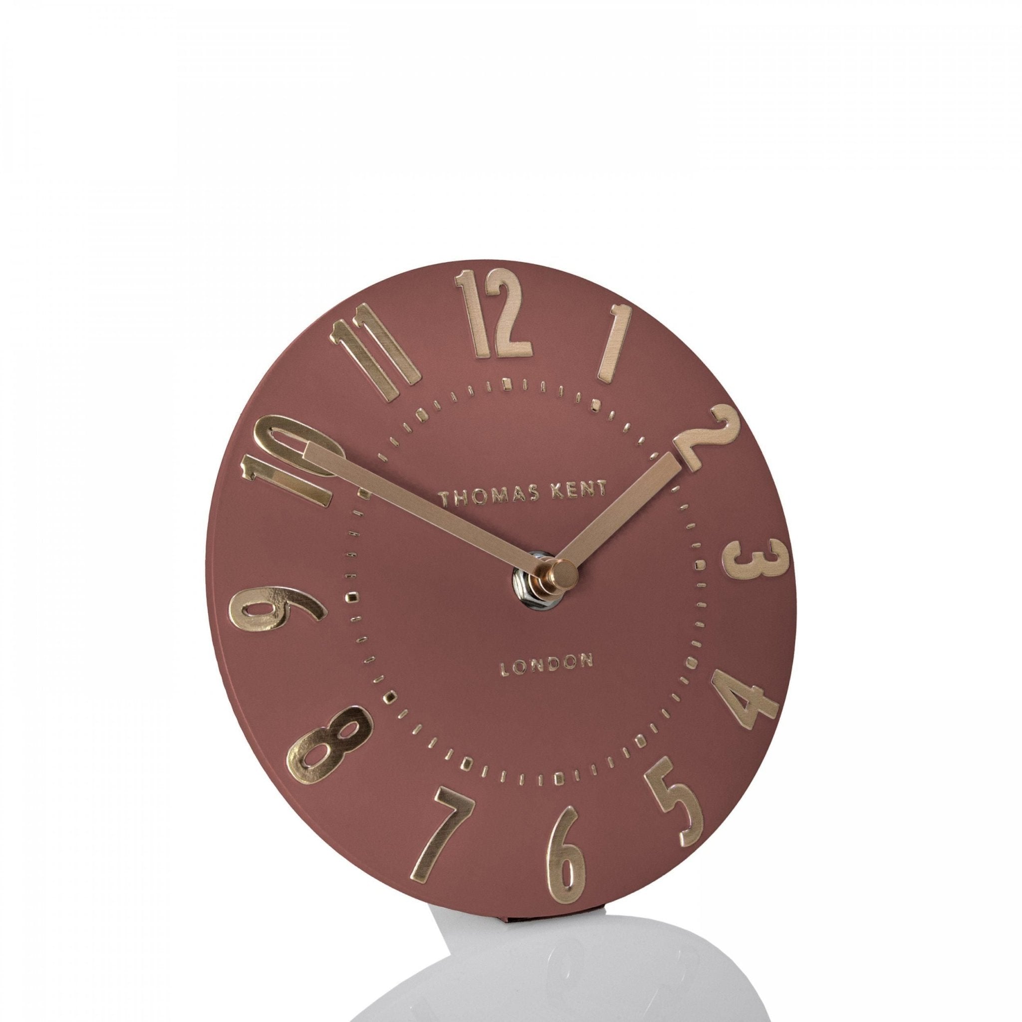 6" Mulberry Mantel Clock, Auburn