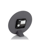 6" Mulberry Mantel Clock, Graphite Silver