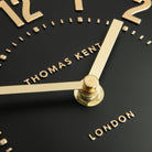 6" Mulberry Mantel Clock, Noir