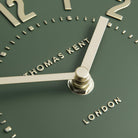 6" Mulberry Mantel Clock, Olive Green