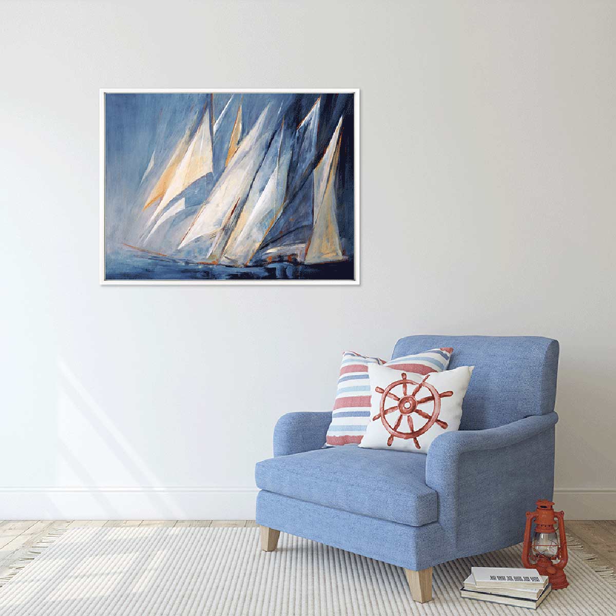 Against the Wind Framed Artwork
