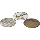 Antique Gold Set of 4 Atlas Coasters