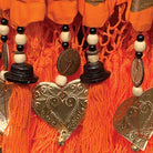 Bali Sun Parasol, Orange and Gold