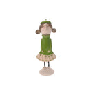 Best Friend Female with Bunches Statue, Green