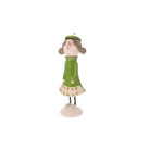 Best Friend Female with Bunches Statue, Green
