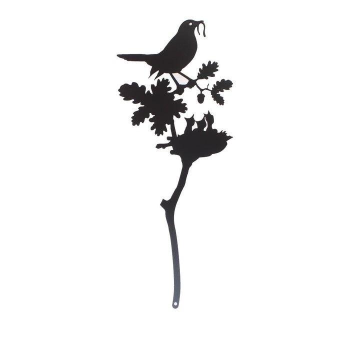 The Blackbird Feeding its Young Pot Stem