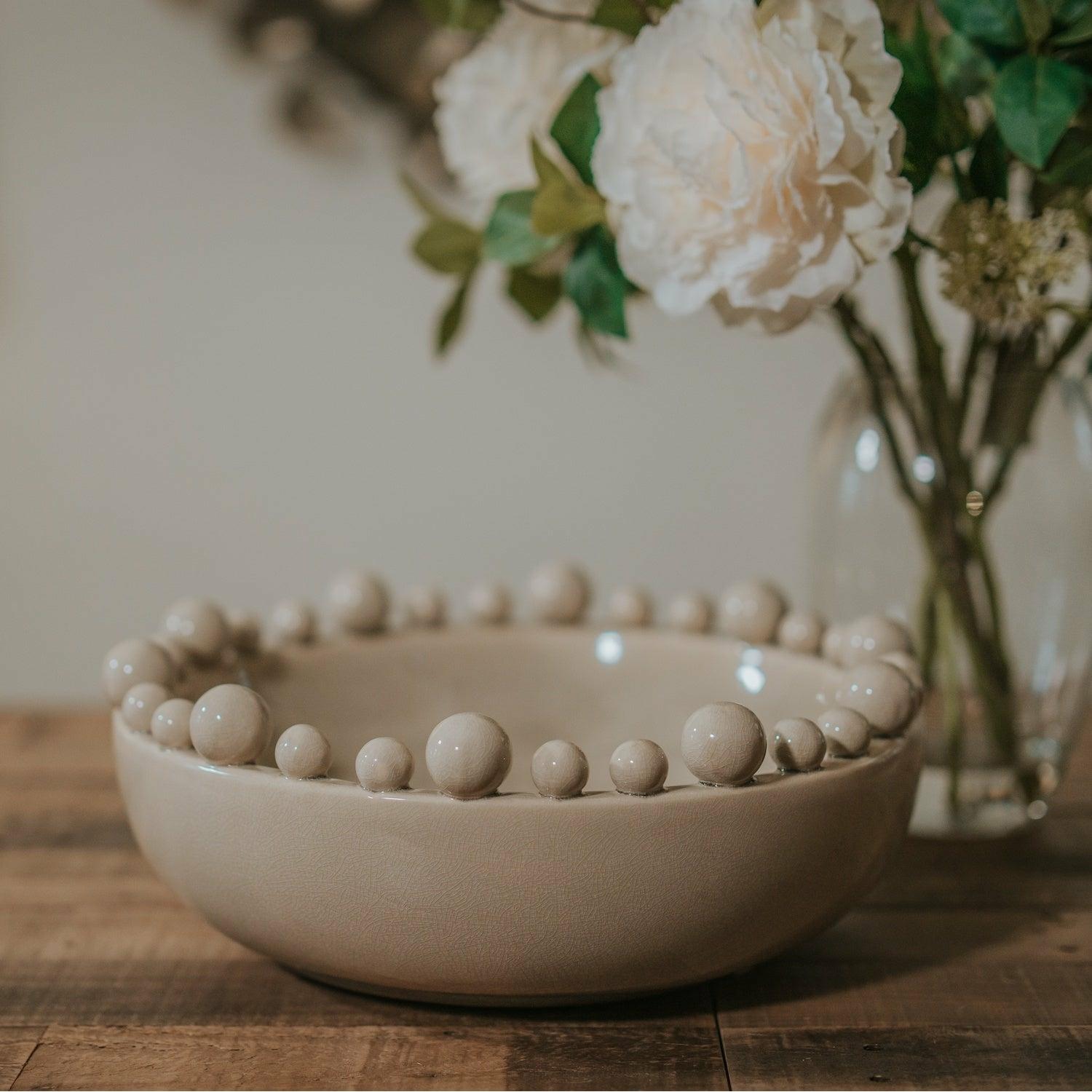 Bobble Bowl, Cream
