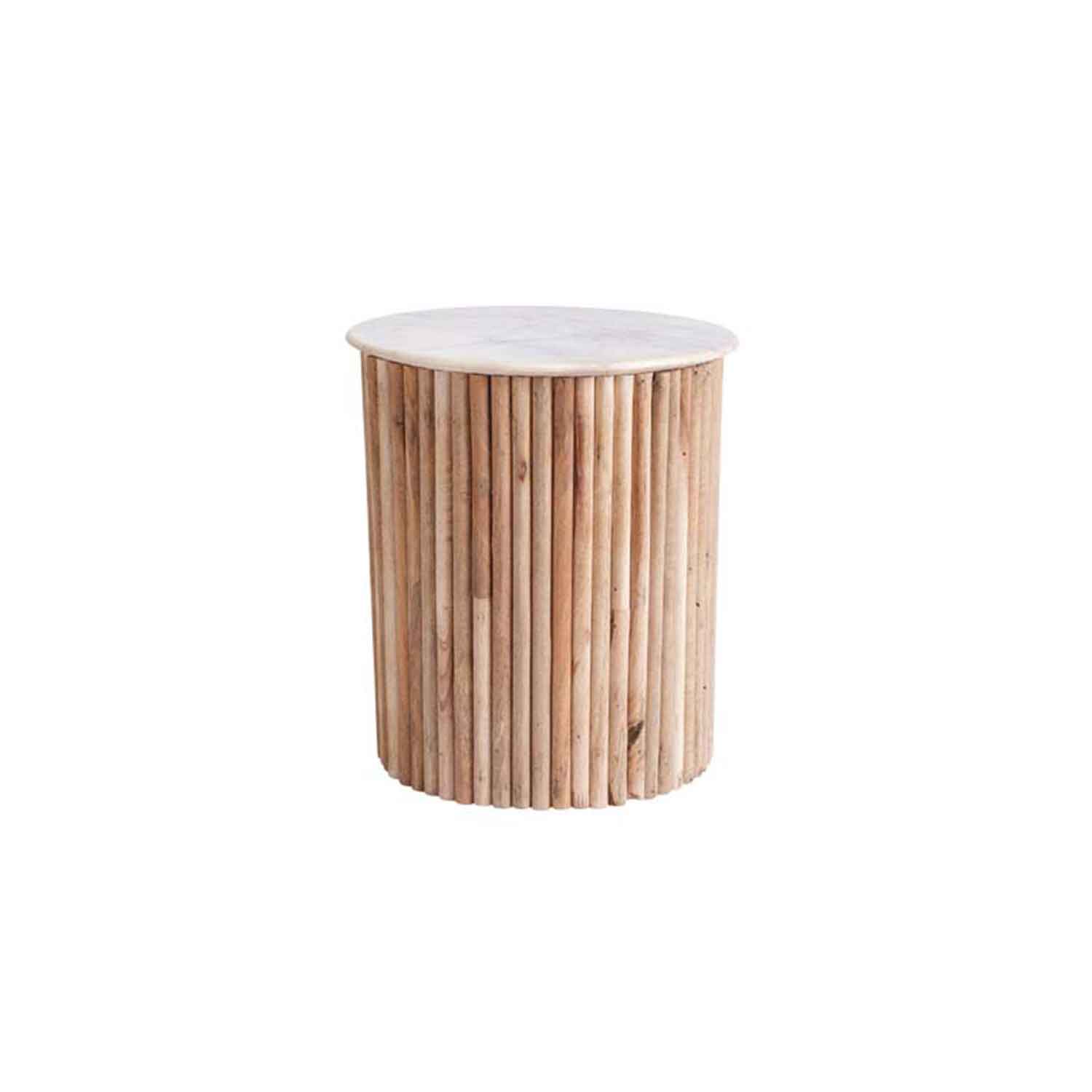 Calcutta Marble Lamp Table