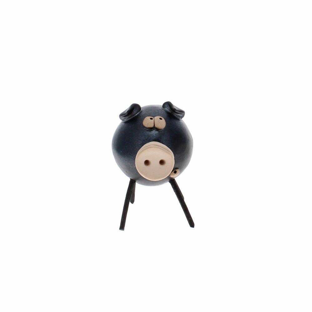 Ceramic Black Pig