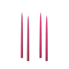 Colourful 35cm Taper Candles - 4 per gift box Cerise