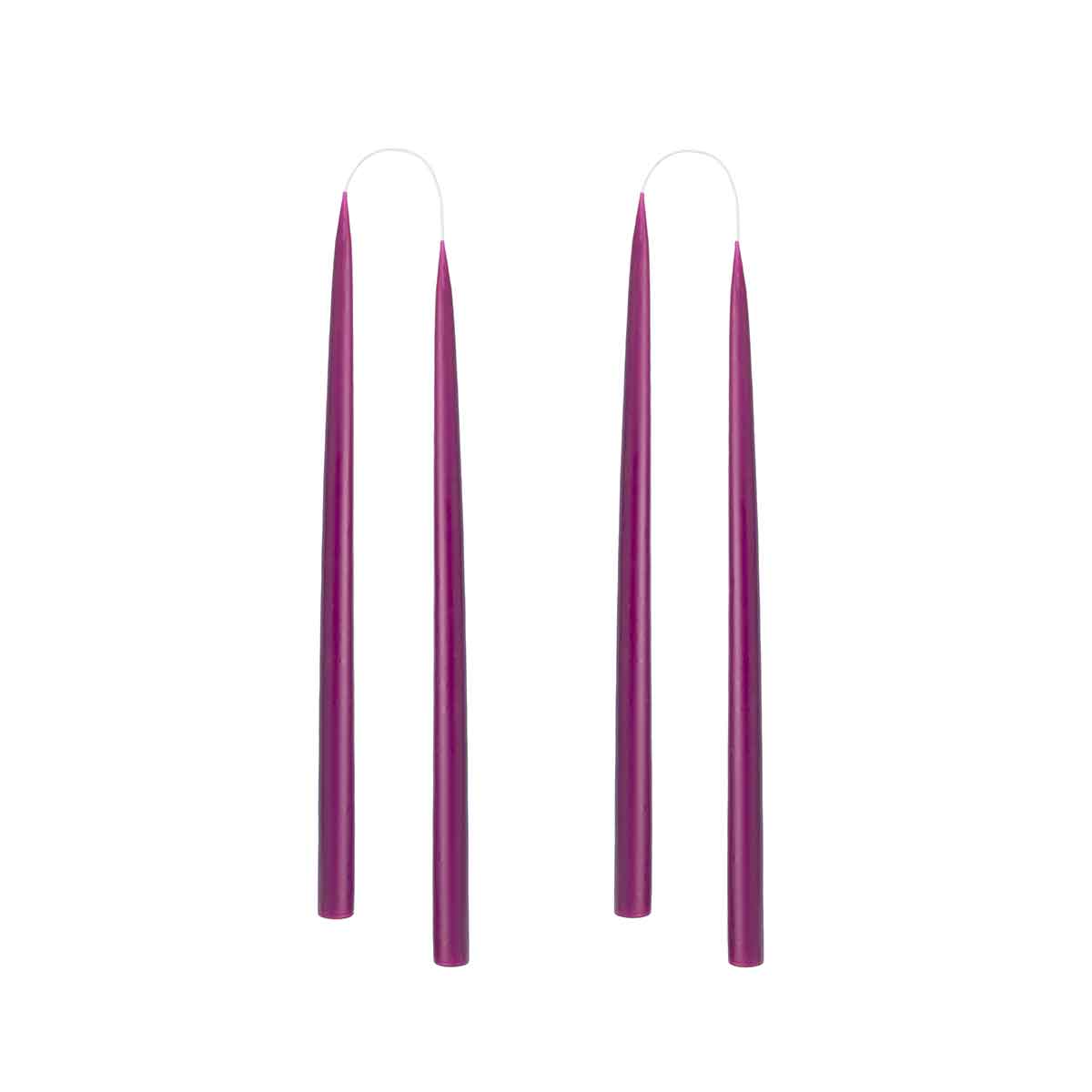 Colourful 35cm Taper Candles - 4 per gift box Heather