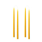 Colourful 35cm Taper Candles - 4 per gift box Yellow
