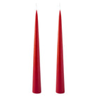 Colourful Cone Candle Dark Red