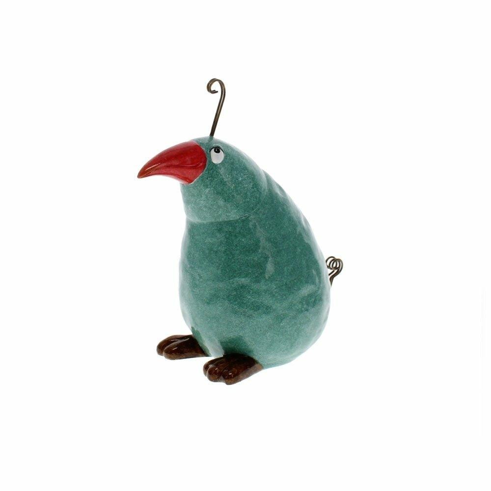 Crazy Looking Pottery Birds Crazy Blue Bird,Crazy Yellow Bird,Crazy Green Bird